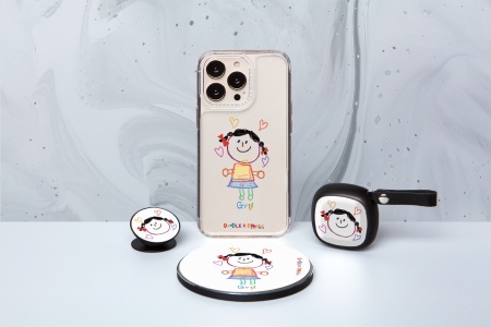 Чехол для смартфона DPARKS Девочка с косами прозрачный