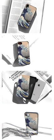 Чехол для смартфона DPARKS Большая волна синий