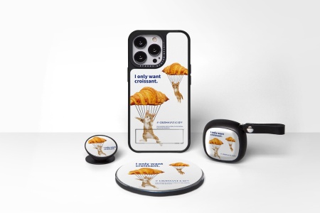 Чехол для смартфона DPARKS Круассан белый