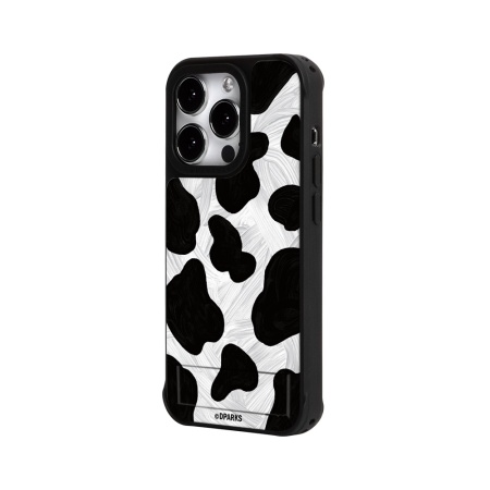 Чехол для смартфона DPARKS Коровий принт черный