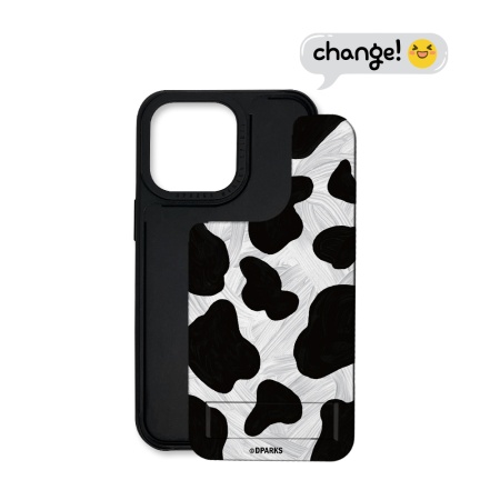 Чехол для смартфона DPARKS Коровий принт черный