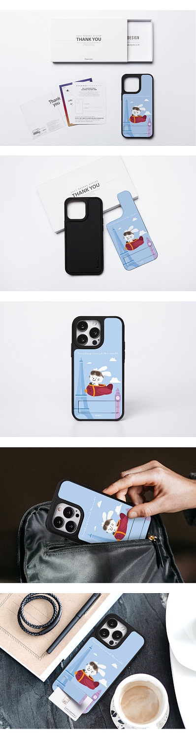 Чехол для смартфона DPARKS Заяц голубой