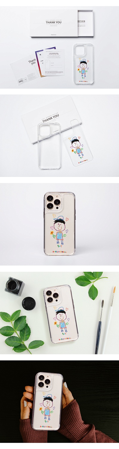 Чехол для смартфона DPARKS Мальчик прозрачный