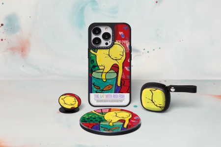 Чехол для смартфона DPARKS Анри Матисс Кот с красной рыбкой желтый