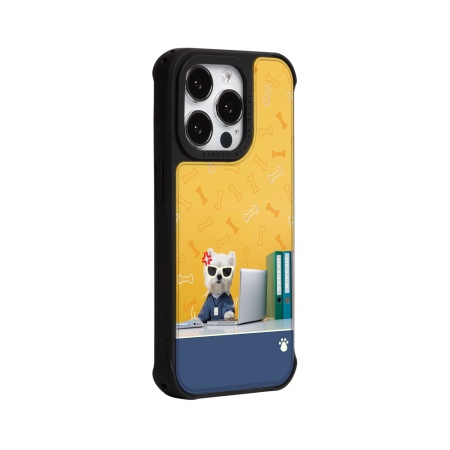 Чехол для смартфона DPARKS Занятый щенок желтый